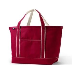 Lands end pink canvas Tote Bag
